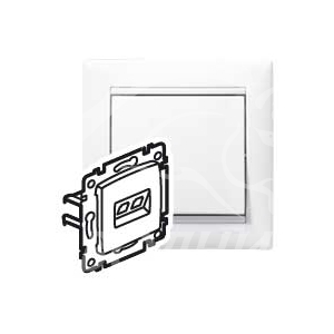   RJ45 Cat. 5/6 UTP + RJ11 - Valena - White